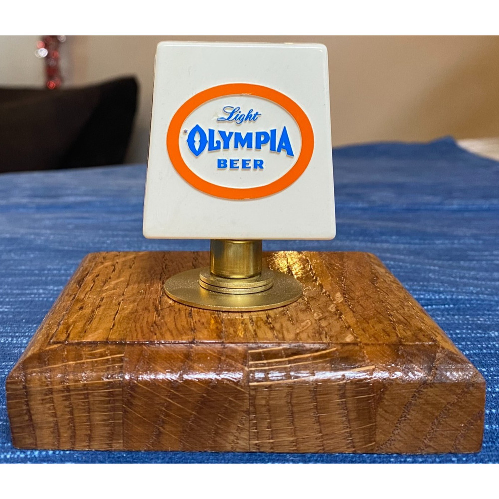 Vintage Light Olympia WA Beer Tap Handle Pull Topper Mounted Bar Man Cave Decor